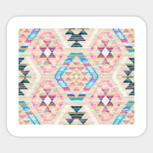 Woven Textured Pastel Kilim Pattern Sticker